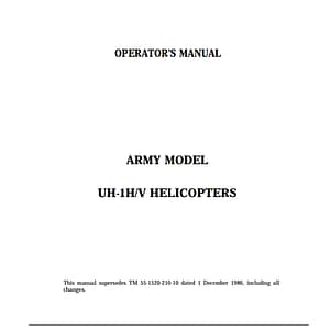 UH-1H Huey - Iroquois - Operator’s Manual